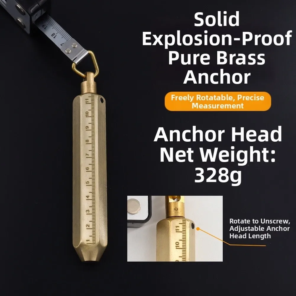 Precision Double-Sided Oil Dipstick with Nickel-Plated Steel Tape Comfortable Rubber Handle and Reliable Manual Rewind Feature