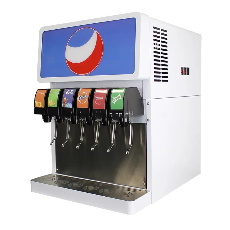 Small Self Service Cola Machine Multifunctional Carbonated Beverage Dispenser Juice Syrup Drink Maker  Commercial Catering Use