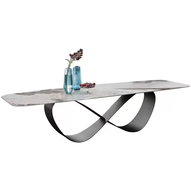 Slate dining table Atmospheric rectangular home hotel dining table