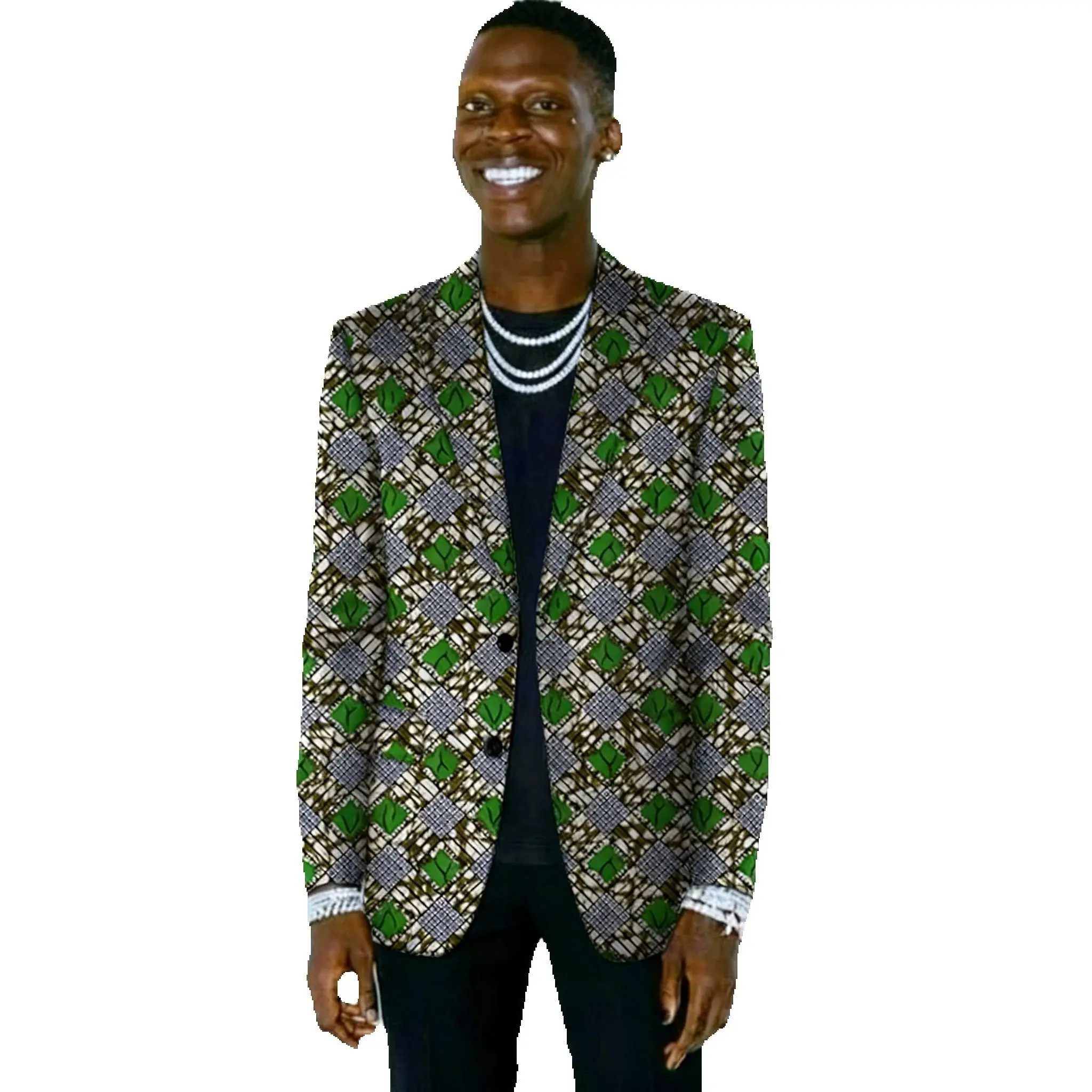 

Мужской пиджак с африканским принтом, традиционный пиджак с рисунком Дашики, повседневное официальное пальто в этническом стиле для свадебной вечеринки