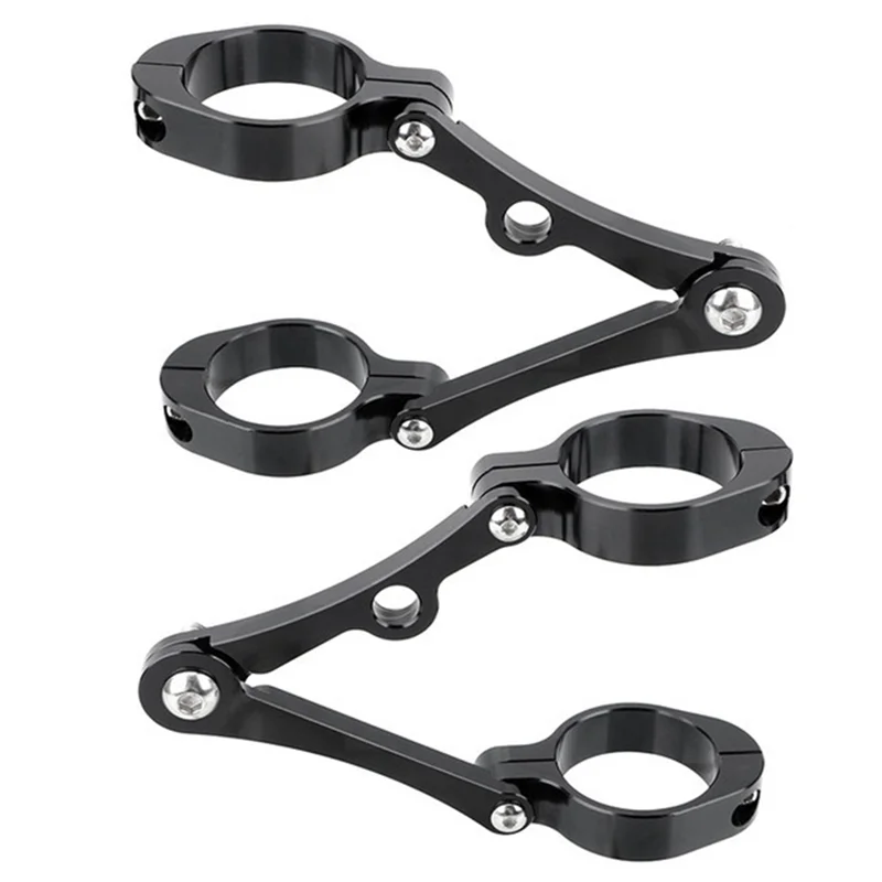 

Headlight Bracket Mount Clamp Motorcycle Headlight Bracket Mount Clamp Headlight Mount Bracket For 39Mm-41Mm Black