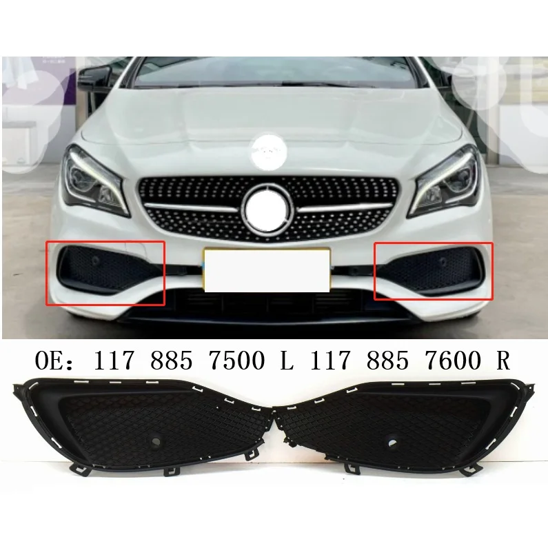 Front bumper grille fog light frame For Mercedes Benz CLA Class W117 OEM 1178857500 1178857600