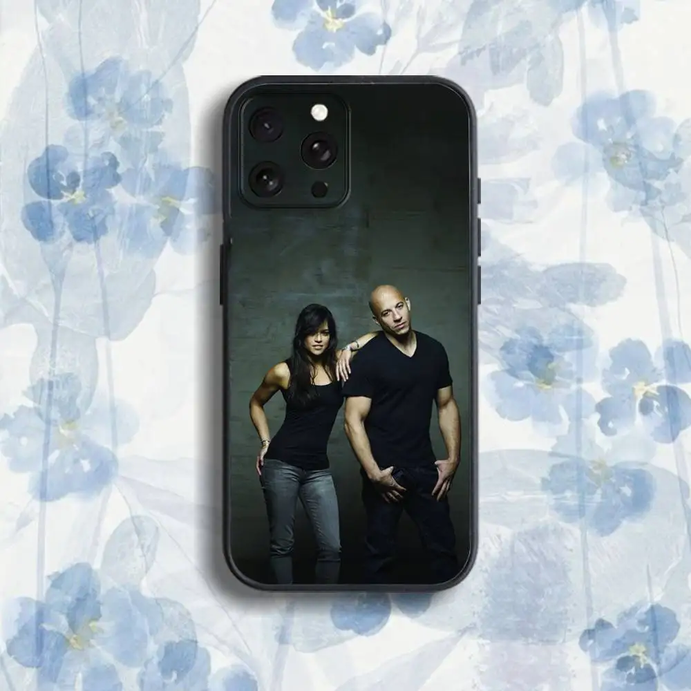 حافظة هاتف F-Fast or Furious 9 لهاتف iPhone 17,16,15,14,13,12,Pro,Max,Plus,E,SE4,Air,Mini Black Soft Box