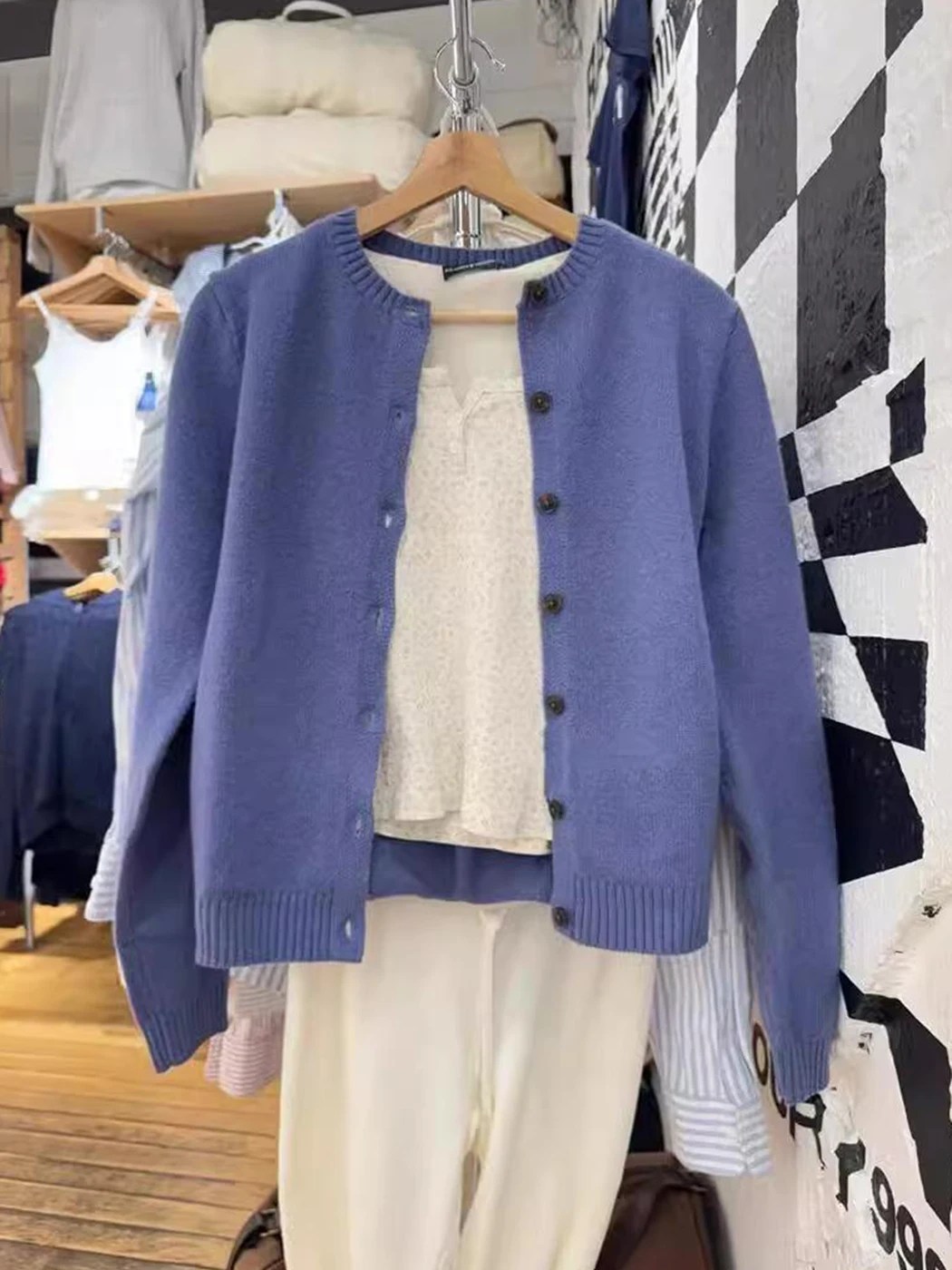

Fashion Knitted Sweater Cardigan Women Spring Clothes 2025 O Neck Single Breasted Cotton Knitwear Girls Casual Sweaters Y2k Top