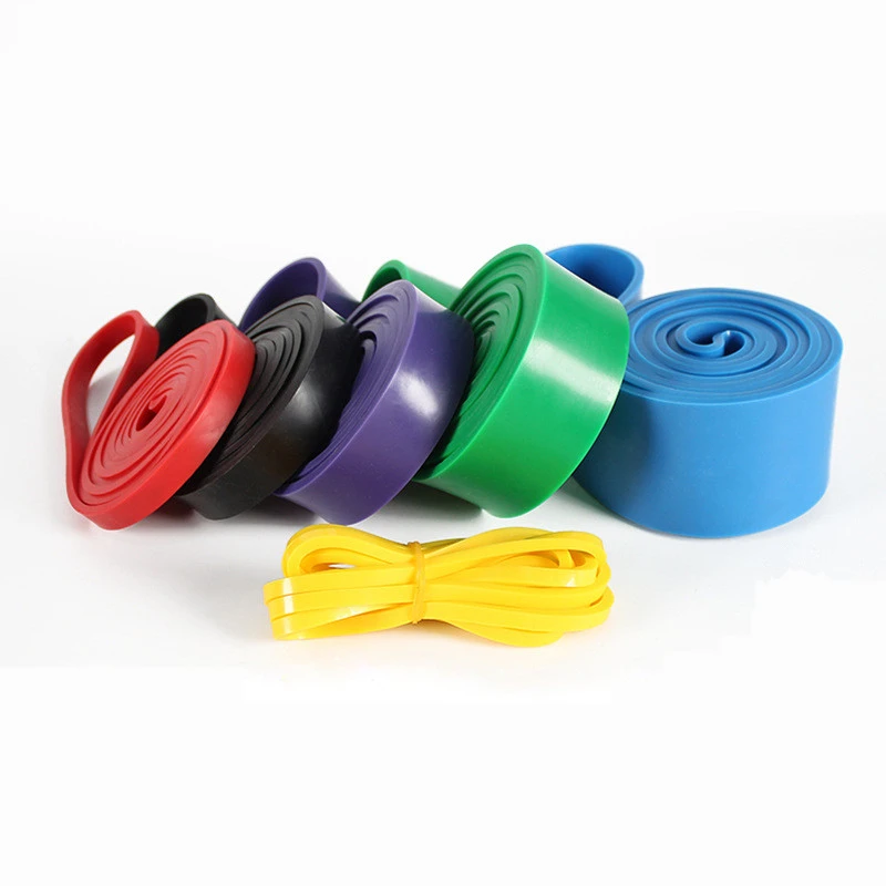 1 x TPE Rubber Resistance Band 2080 x 4.5mm, Multi-Size Width 13mm-83mm, Multi-Tension Exercise Bands for Table Tennis Training