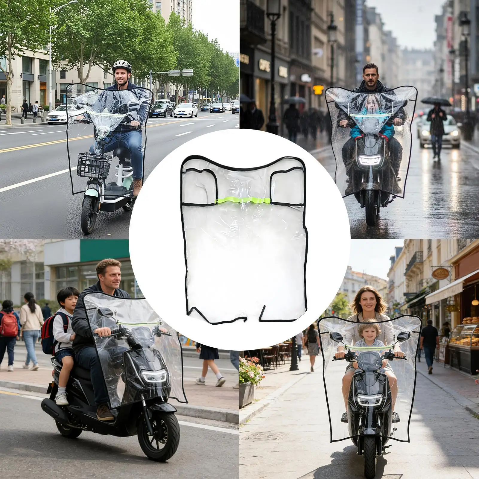 

Мотоциклетный ветрозащитный дефлектор, толстый ветрозащитный зимний аксессуар для езды, электрические скутеры, ветровое стекло для мужчин, женщин, семьи, друзей, жены