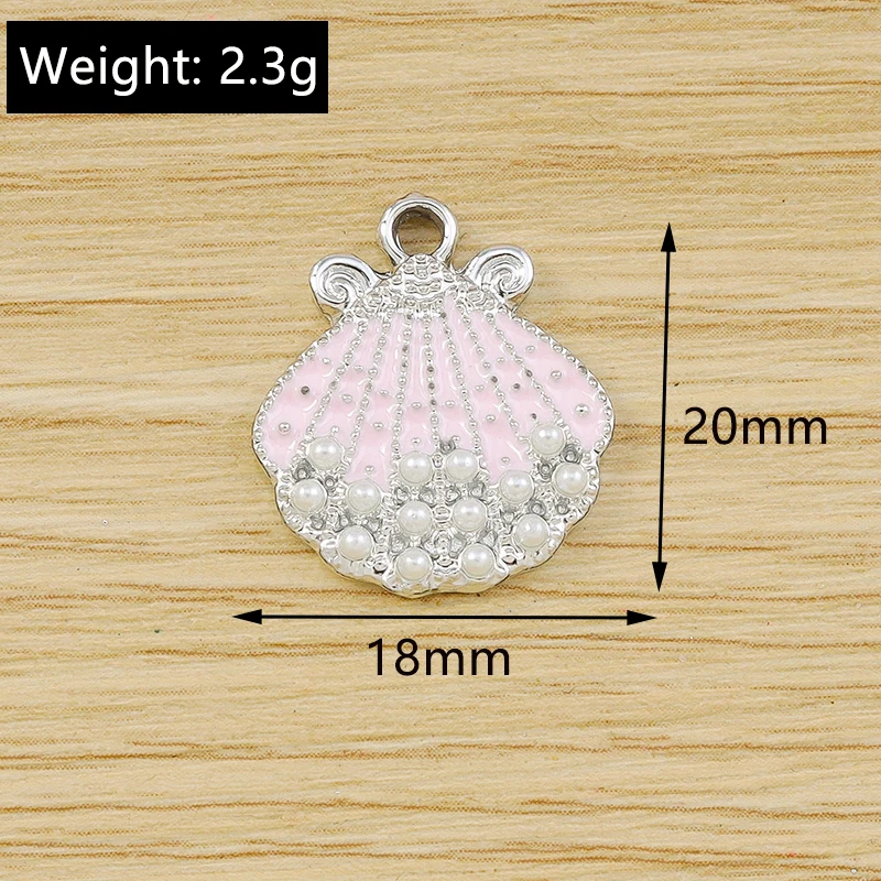 10 Stück gemischte niedliche Kristall-Seestern-Muschel-Fischschwanz-Anhänger für die Schmuckherstellung von Ohrringen, Halsketten, Armbändern, DIY-Bastelarbeiten und Geschenken – Detail 11
