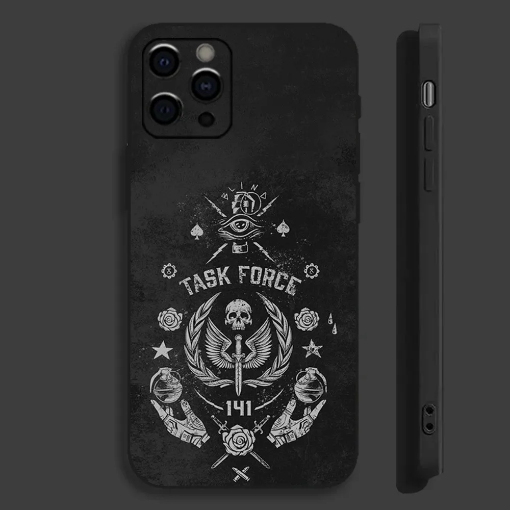 C-COD Call Of D-Duty Ghost Phone Case For Apple iPhone 15,14,13,12,11,Pro,X,XS,Max,XR,Plus,Mini Soft Black Cover