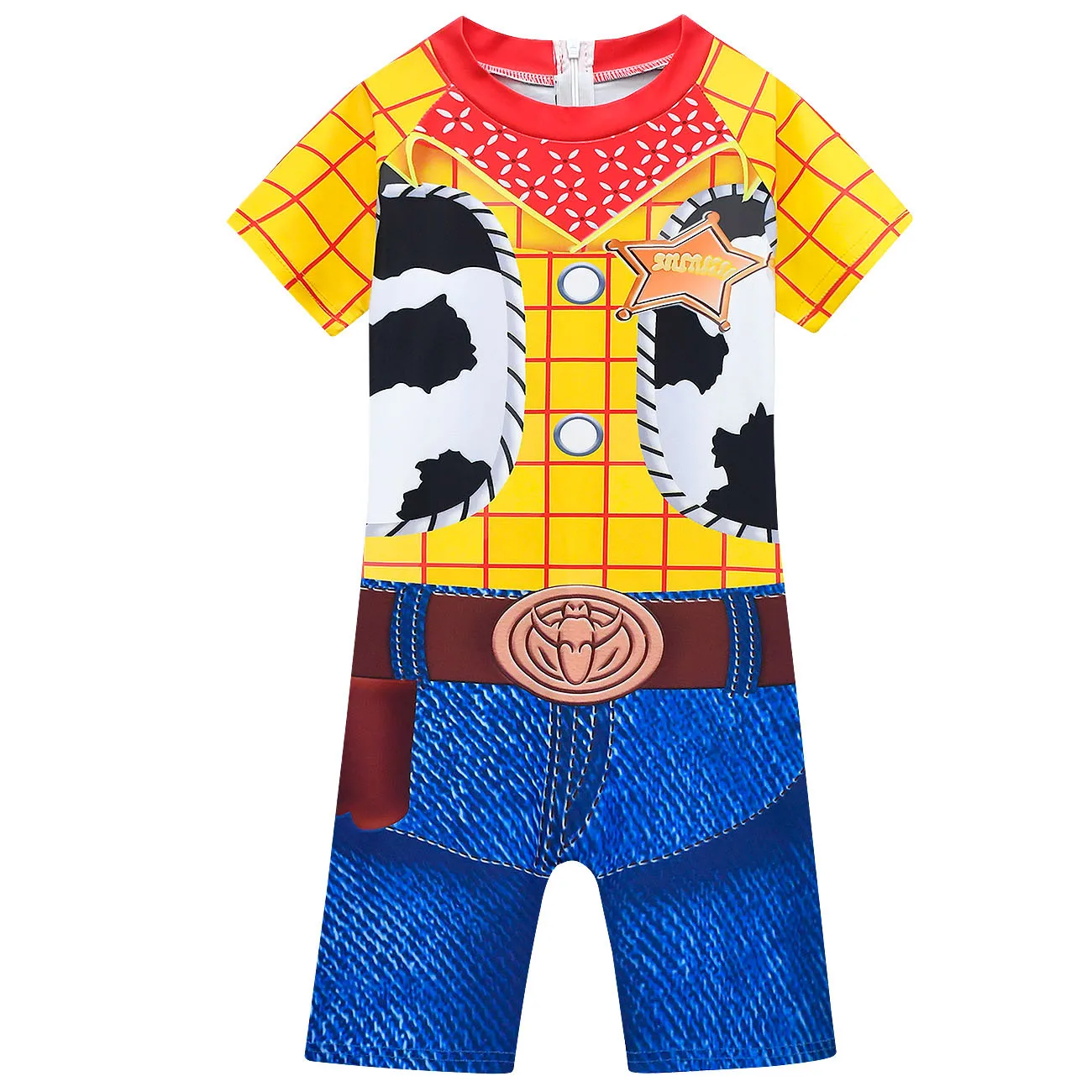 New Summer Toy Story 4 Boys Jessie Sports suit Cartoon swimsuit Baby girls Swimming Cowgirl Costume Buzz Lightyear Clothes Set