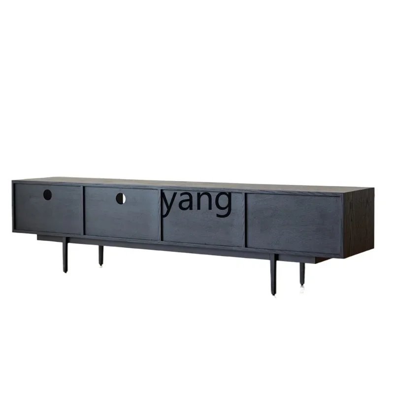 

LTT solid wood TV cabinet small apartment TV cabinet modern simple coffee table
