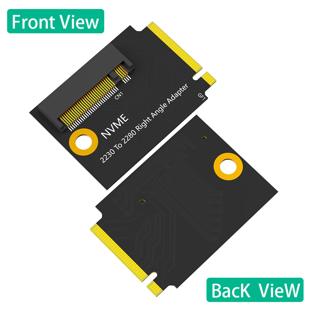 For Rog Ally Handheld Conversion 2230 to 2280 SSD Hard Drive Expansion Board for NVME M-Key M.2 PCIE4.0 Right Angle Adapter Card