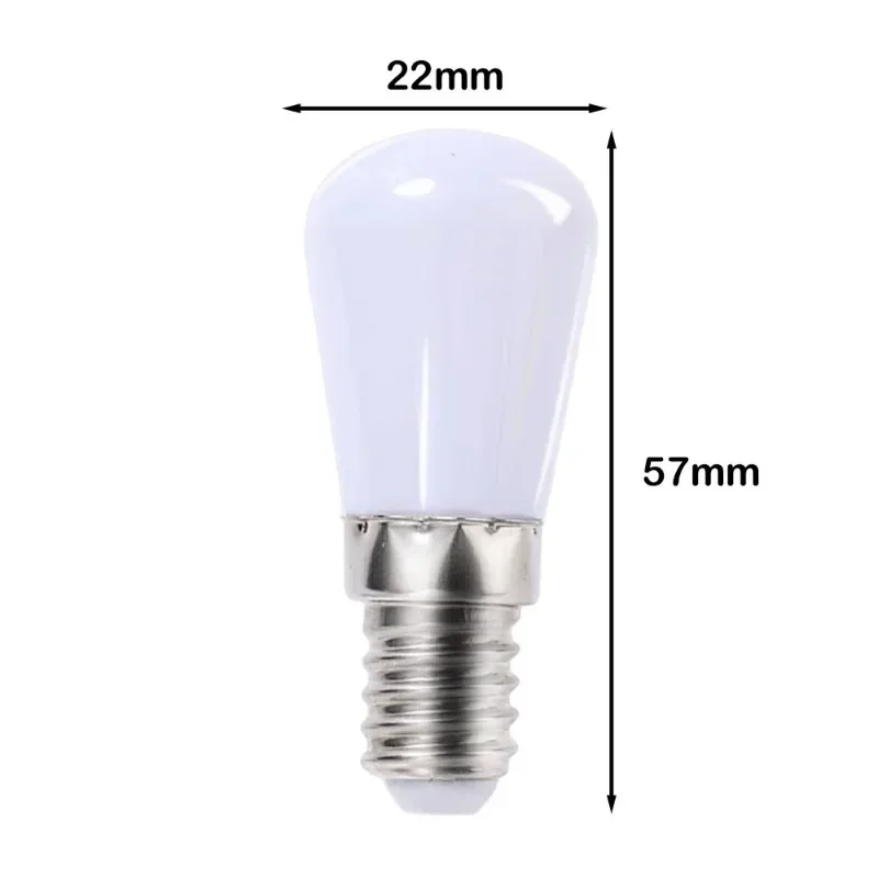 E12 E14 Light Bulbs Mini LED Refrigerator Light Bulbs 220V LED Refrigerator Lamps Screw Bulb for Refrigerator Display Cabinets