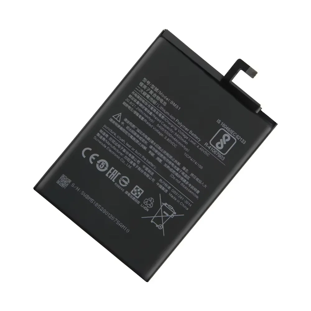 Production in 2024 Replacement Battery BM51 For Xiaomi Max3 Max 3 BM51 Phone Battery 5500mAh High Quality Batteries With Tool