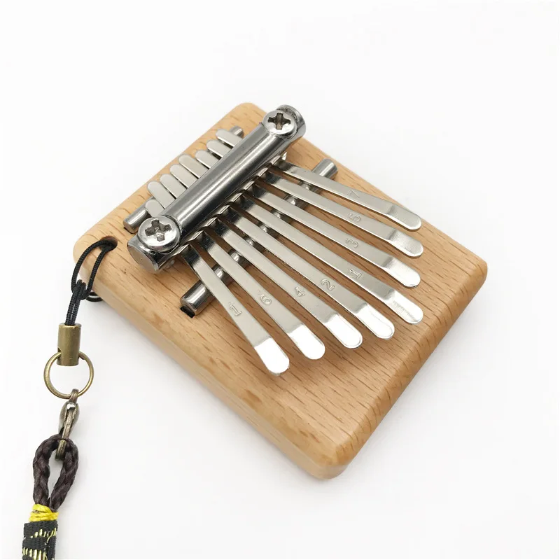 Mini Kalimba Piano de dedo profesional, Piano de pulgar portátil, 8 teclas, regalo para niños, principiantes, instrumentos musicales