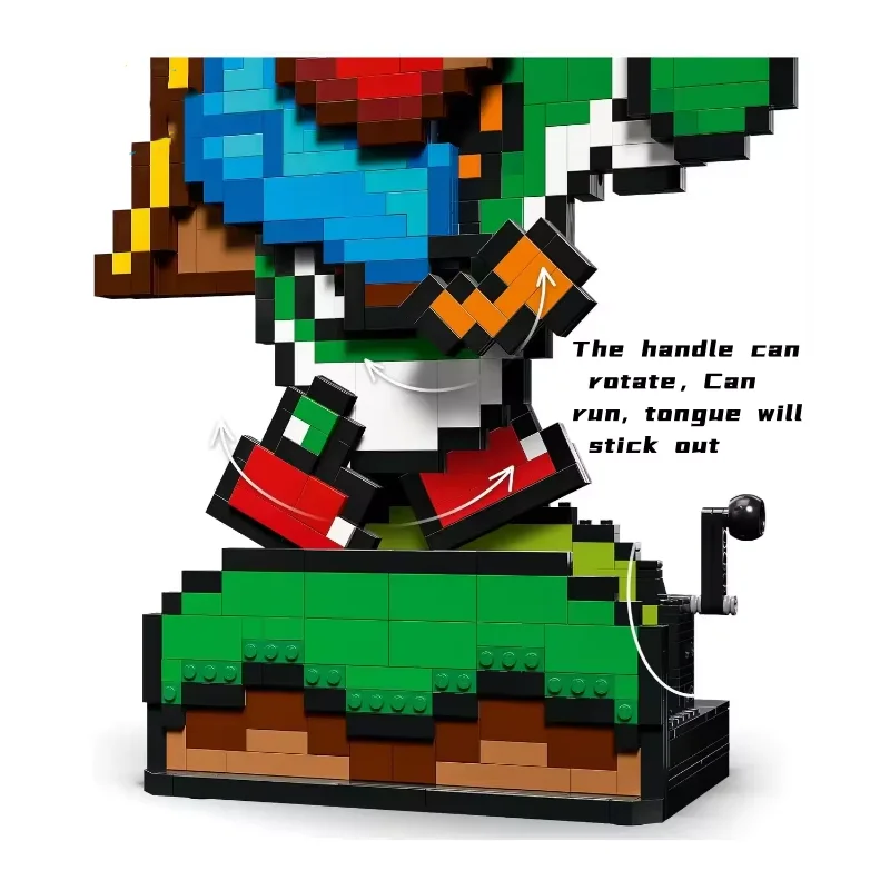 Conjunto de construção Super Mario Worlds Mario & Yoshi para adultos maiores de 14 anos, presentes para homens e mulheres - decoração de escritório ou quarto para fãs-71438