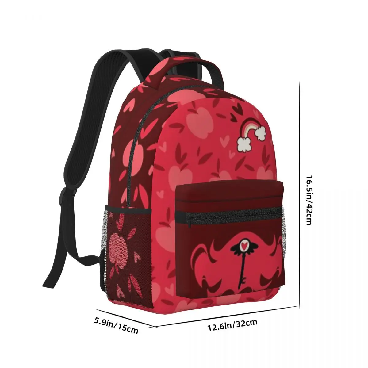 Hazbin-hotel-Charlie mochila escolar con estampado, mochila ligera, nuevo patrón de moda, 17 pulgadas