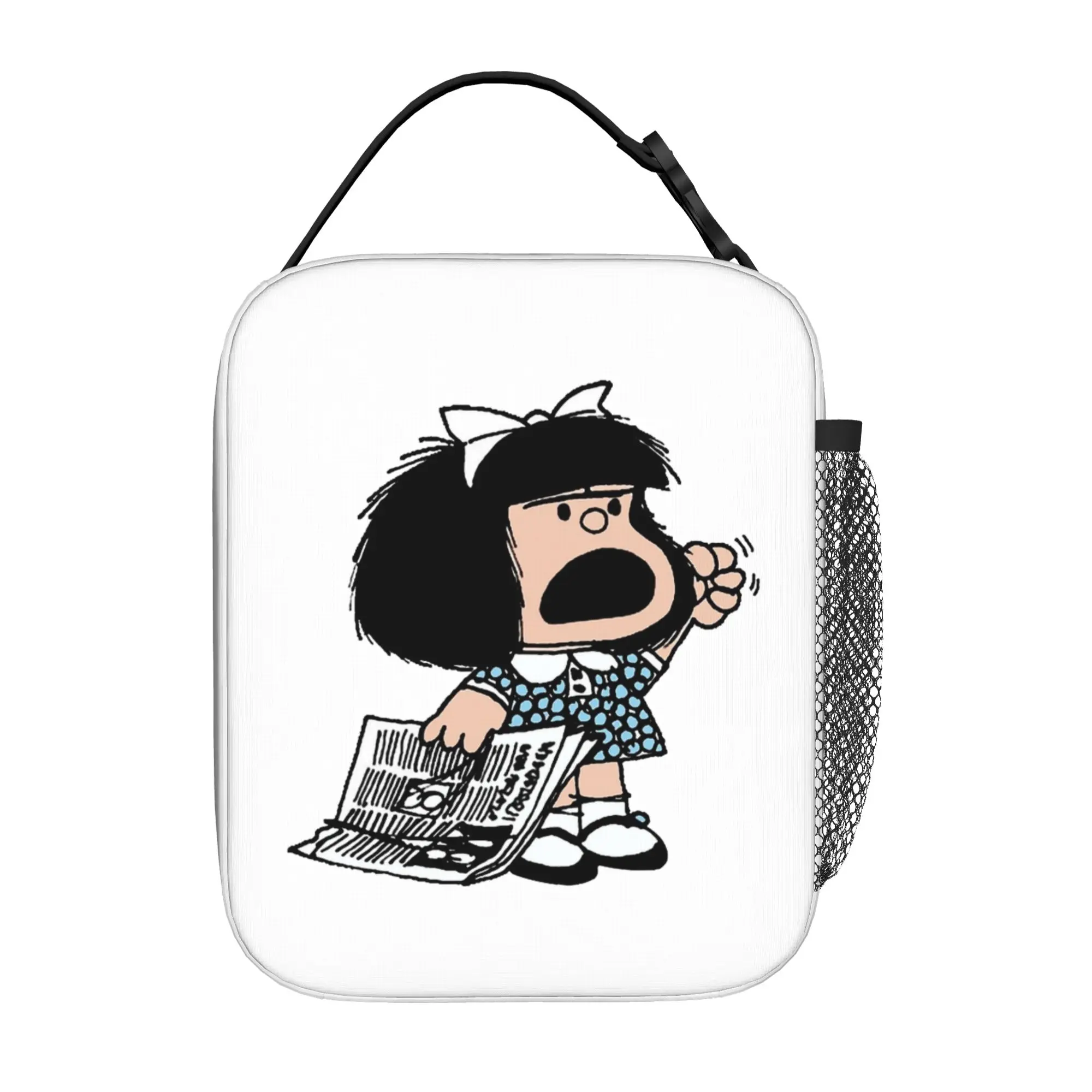 Cartoon M-Mafaldas Thermal Insulated Lunch Bag for Picnic Comics Portable Food Bag Thermal Cooler Lunch Boxes