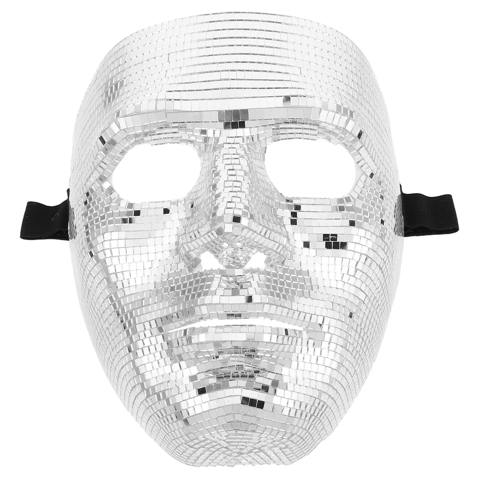 

Disco Ball Flash Mask Costume Party Reflective Surface Lightweight Masquerade Face Cover Full Mask Halloween Cosplay Toy