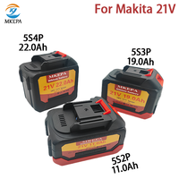 New Original 19.0Ah 22.0Ah 21V Rechargeable Lithium-Ion Battery for Makita 18V 20V Cordless Dirll/Brushless Wrench/Screwdriver