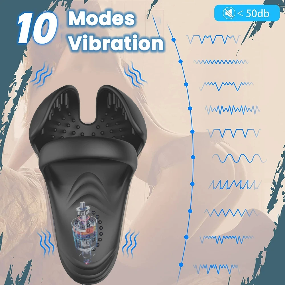 Vibrating Penis Ring Cock Testicle Stimulator 2