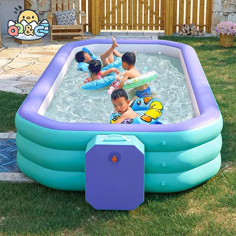 

3M Big Swimming Pools Baby Thickened Bath Tub Folding Outdoor Adult Large Paddling Pool Children Home Automatic inflation Pools