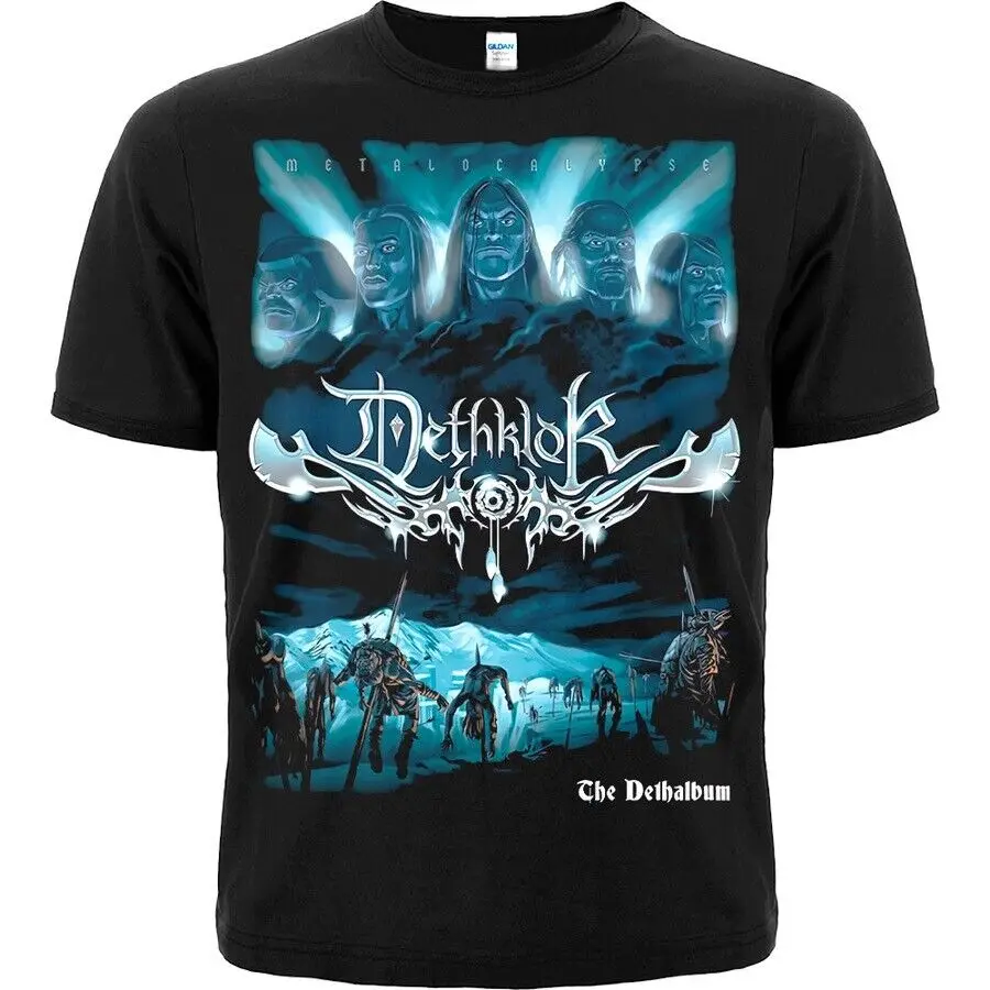 Dethklok  Black T-Shirt  obituary  High Quality 100%Cotton Short Sleeve