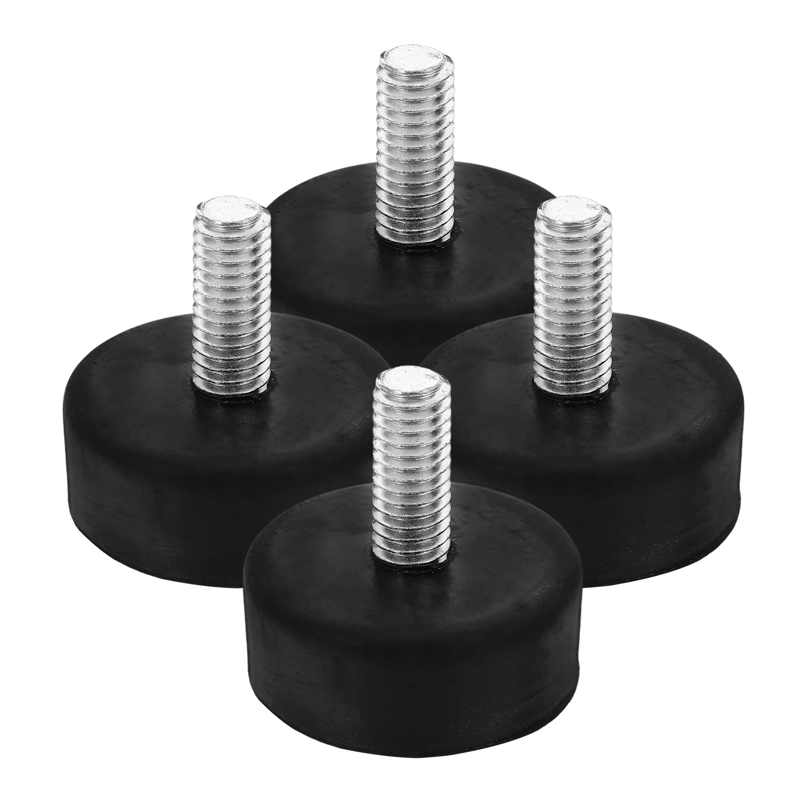 

4pcs Adjustable Height Rubber niture Feet Levelers Screws Shockproof Floor Protectors Tables Chairs Anti-Slip Sturdy Leveling