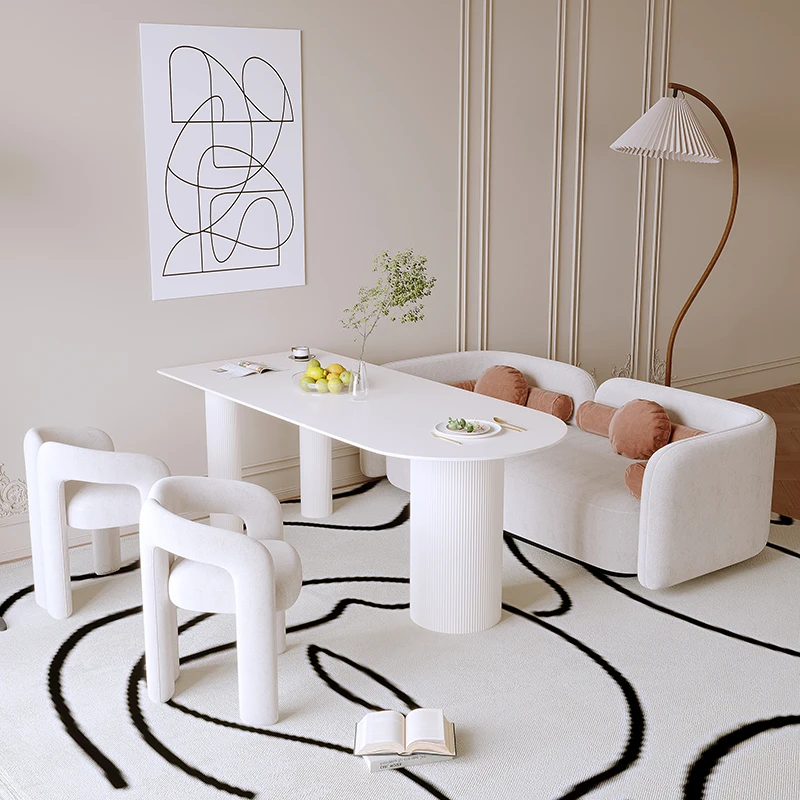 

Beauty Salon Lounge Area Sofa Negotiation Table and Chair Combination