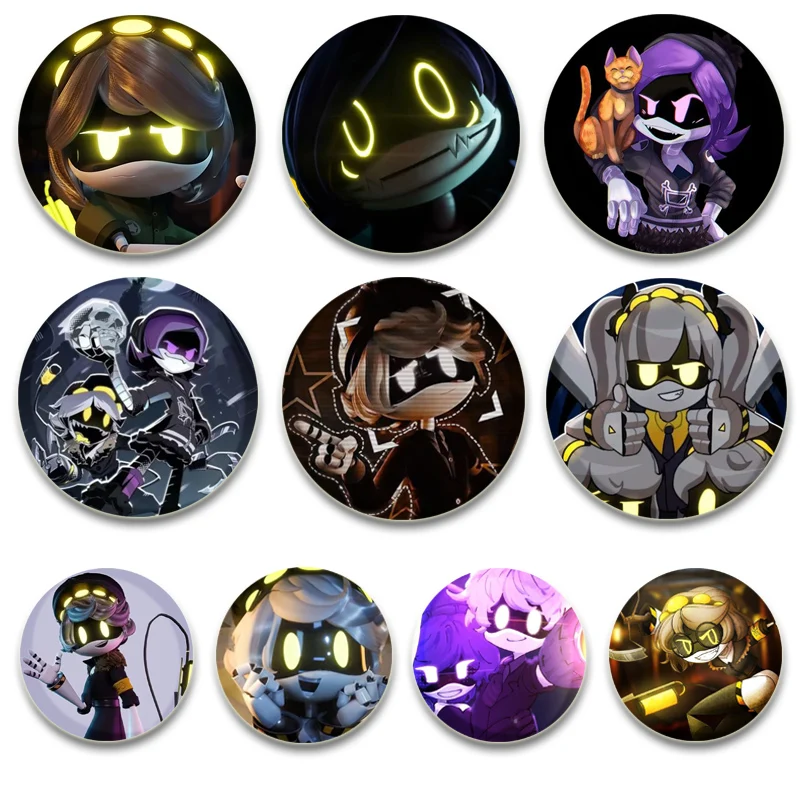 Anime kill droni spille Round Cartoon spille fatte a mano per zaino Cothes accessori HD Print Badge decorazione regali