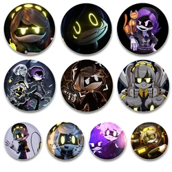 Anime Murder Drones Brooches Round Cartoon Handmade Pins for Backpack Cothes Accessories HD Print Badge Decoration Gifts