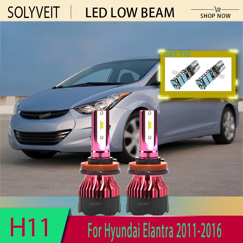 

H11/H9/H8 LED Car Headlight Low/Dipped Beam Bulb Long Lifespan Over 60000hrs For Hyundai Elantra 2011 2012 2013 2014 2015 2016