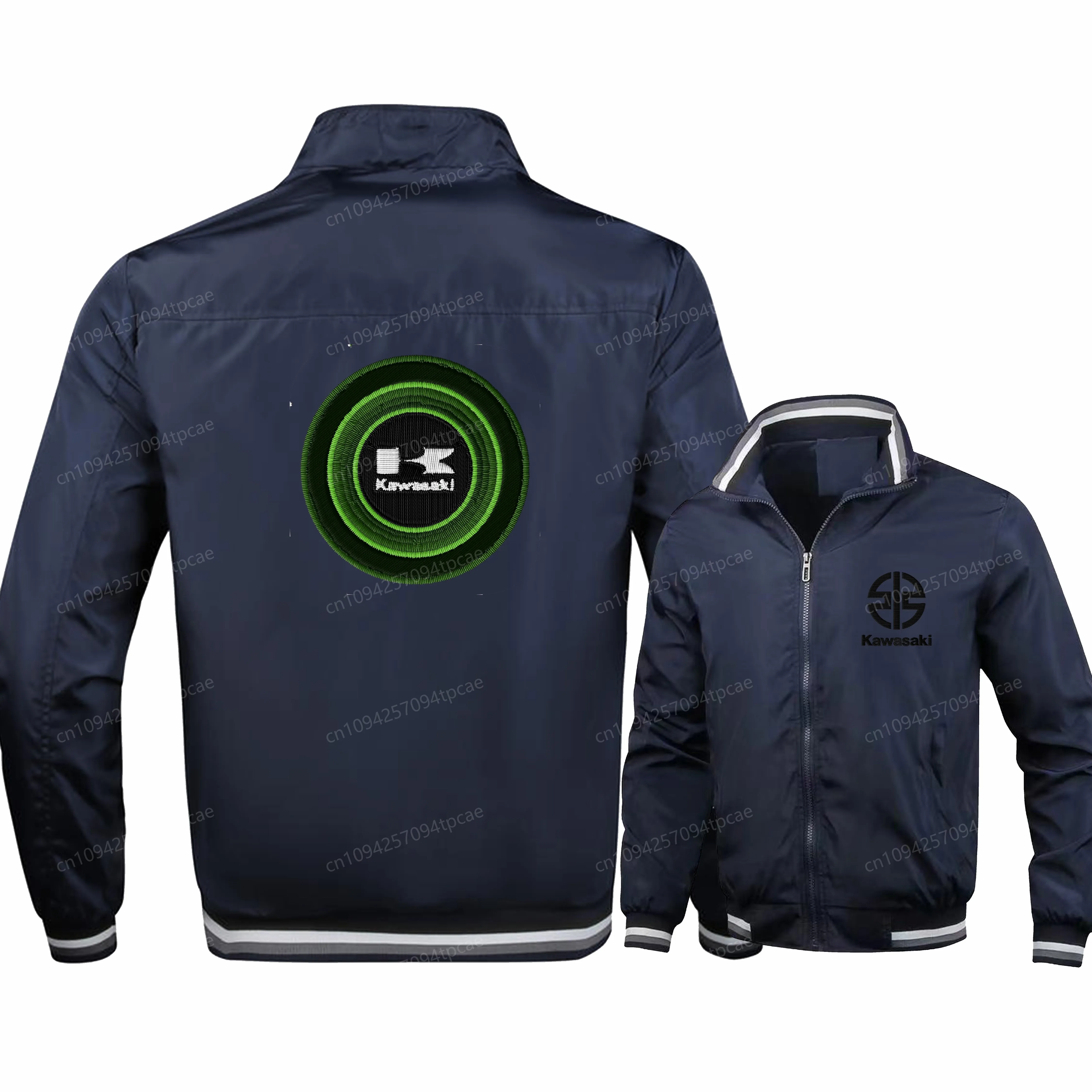 

Пальто с вышивкой Kawasaki, мотоциклетная форма с 3D принтом, куртка на молнии, мужская одежда, спортивные пальто для мотоциклистов, куртки