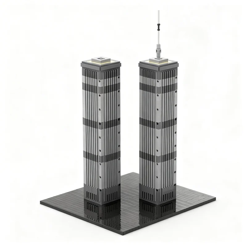 Kids Education Center - 2301pcs MOC World Trade Center 09