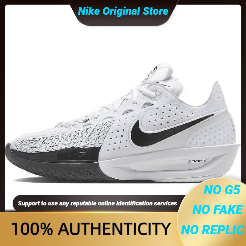 Nike Air Zoom G.T. Cut 3 White Black Sneakers shoes DV2918-102 With Original Box