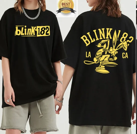 Band Punk Blink 182 T-Shirt Rock Shirt Pop Tee Tour2023 Vintage Size S-3xl Black