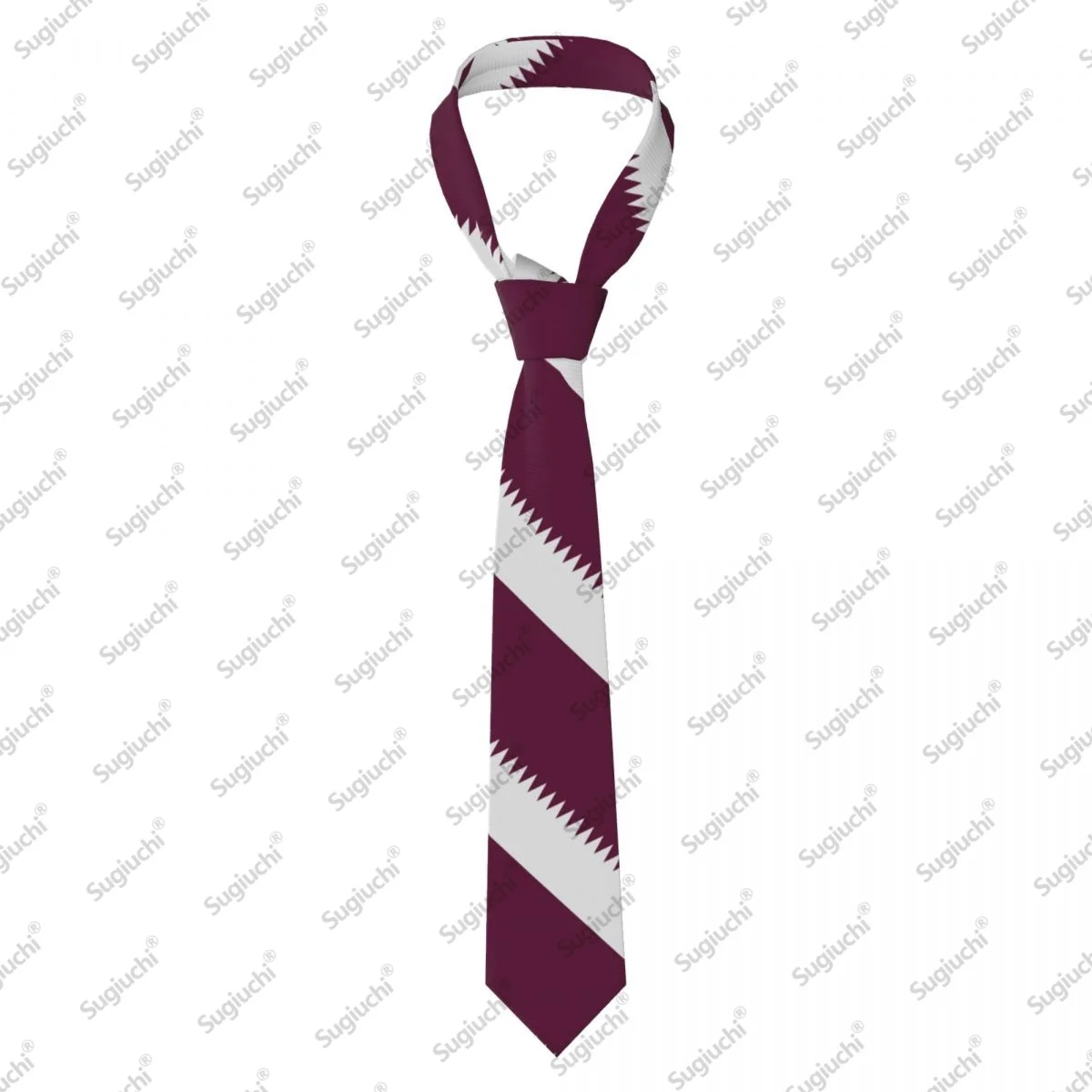 

2026 Катарский флаг, свадебная вечеринка, галстуки для мужчин и женщин, повседневные клетчатые галстуки, костюмы, тонкий галстук Gravatas для подарка