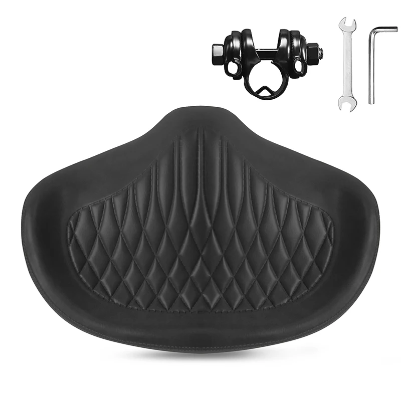 BUCKLOS Übergroßer Fahrradsattel Noseless Bike Saddle Trainingsfahrrad-Sitzkissen Stoßdämpfung Breiter MTB-Sitz – Detail 1