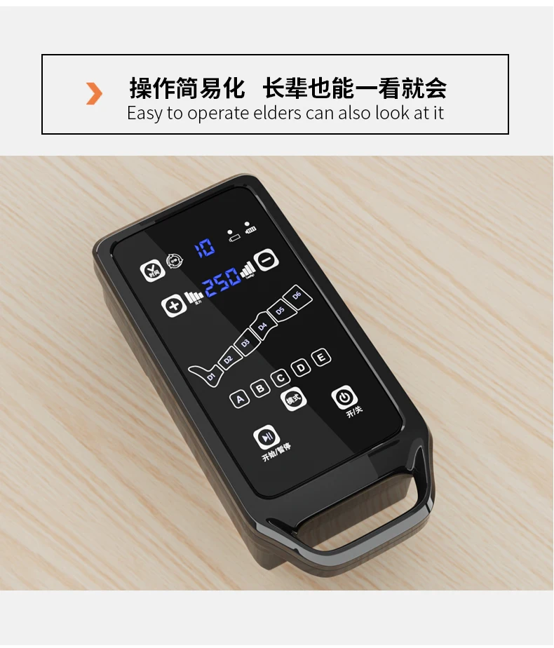 Air wave massager, intelligent charging physiotherapy machine, household circulation therapist for the elderly,