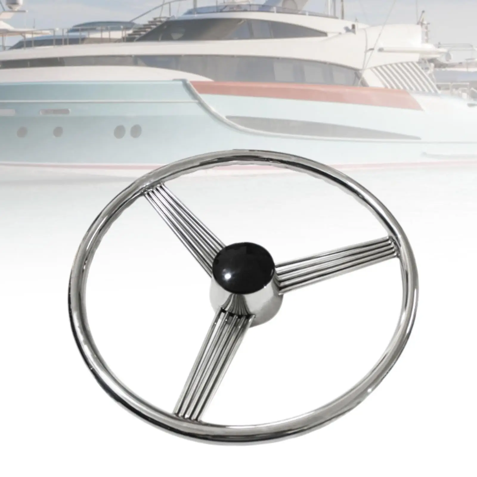 Volante generico per barche marine, diametro 34,3 cm, per navi sportive all'aria aperta