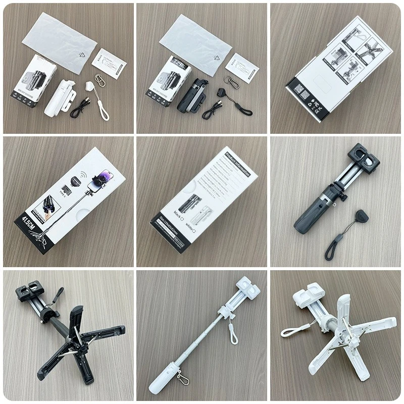 Private mold mobile phone selfie stick mini portable travel retractable handheld selfie stick bluetooth mobile phone holder