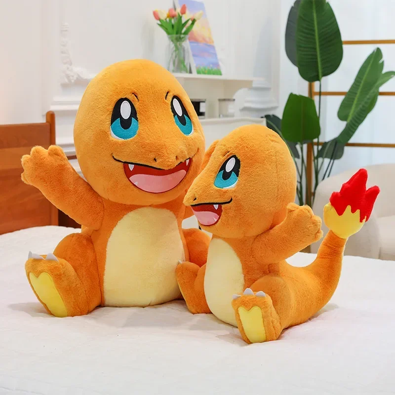 Pokemon 35-70cm Charmander muñeco de peluche Anime dibujos animados Pokémon Kawaii juguetes de peluche grandes peluches suaves niños regalo de cumpleaños de Navidad