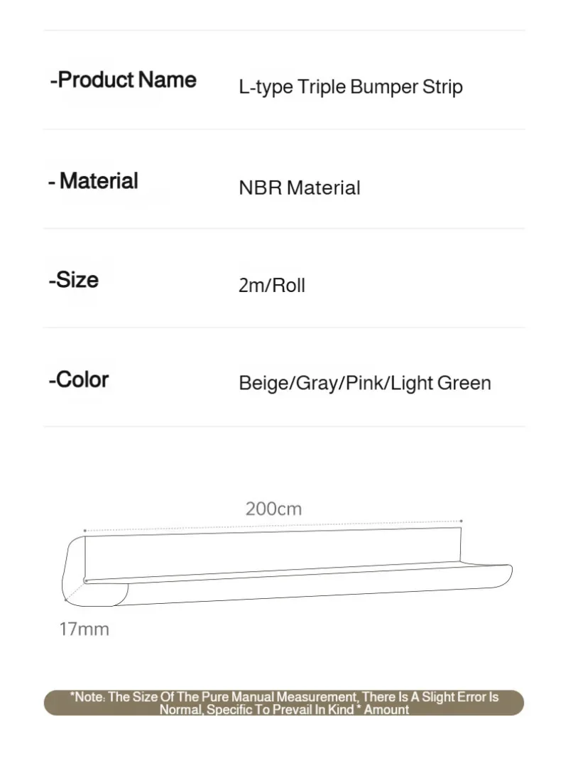 2M Baby Safety Corner Protector Children's Table Corner Edge Anti-Collision Strip Anti-Collision Foam Protection Strip Bumper