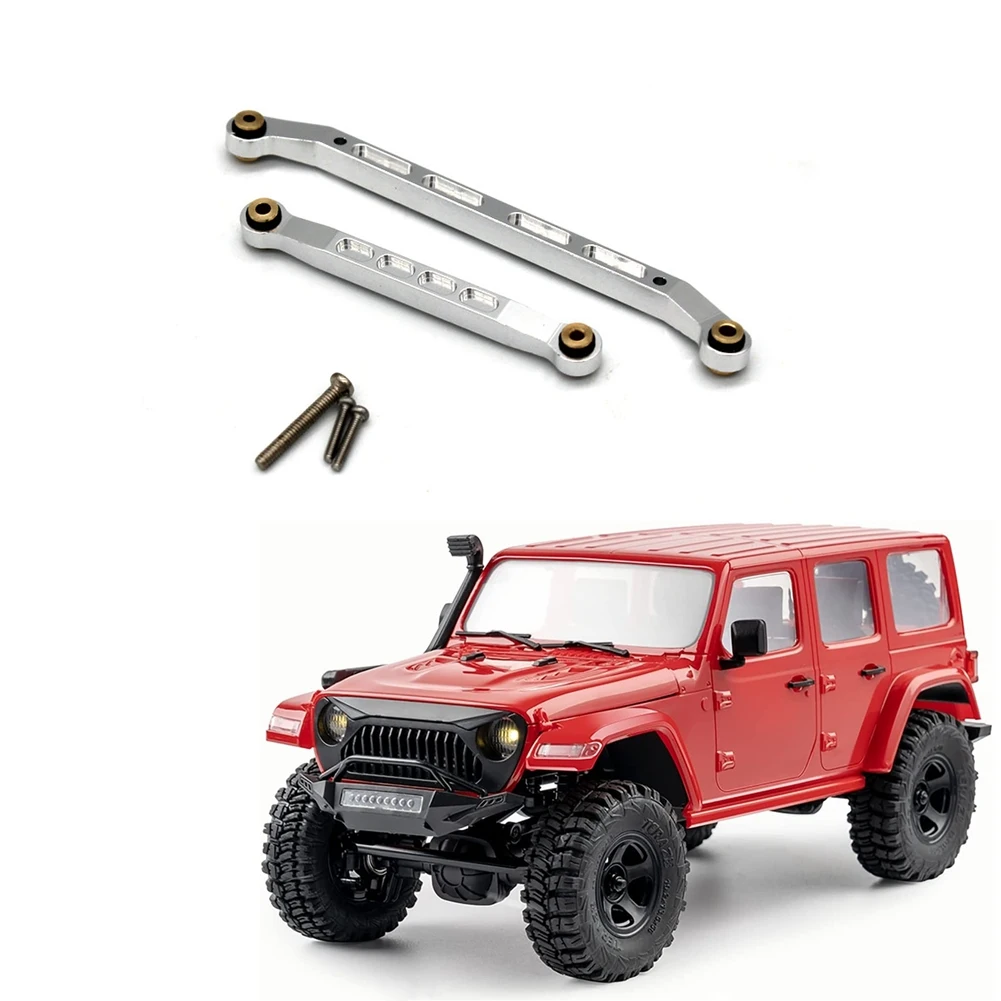 A63T-Metal Steering Rod Tie Rod Link For 1/18 FMS EAZYRC Rochobby Toyota FJ Cruiser Patriot Katana K10 RC Car Parts,Silver