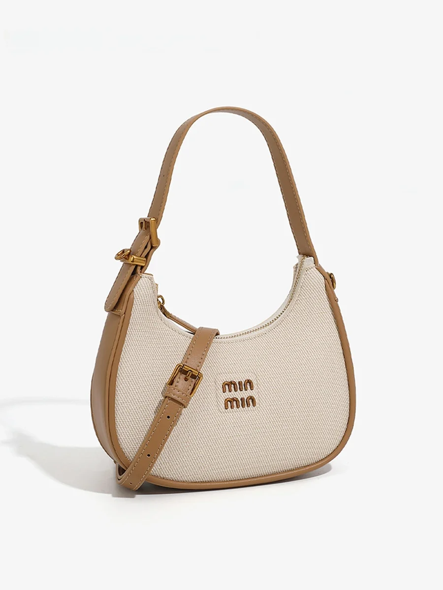 

NG&KEITH Underarm Handbag Women's Faionable Design Single oulder Crossbody Moon ape Bag New 2025 Sli Commuter...