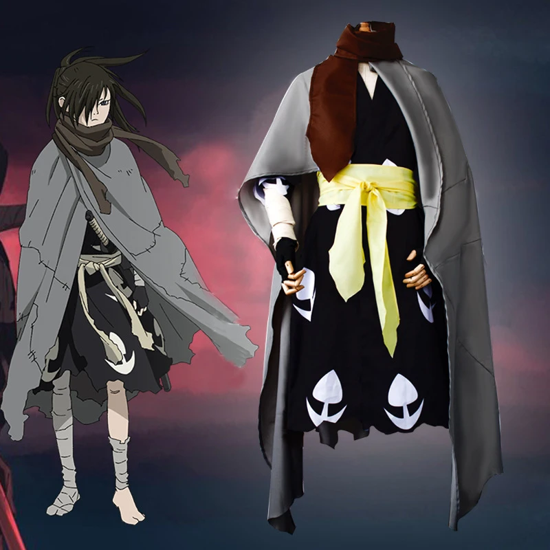 

Костюм для косплея аниме Dororo Hyakkimaru, костюм-кимоно самурая, костюмы на бретельках, мужские карнавальные костюмы вечерние