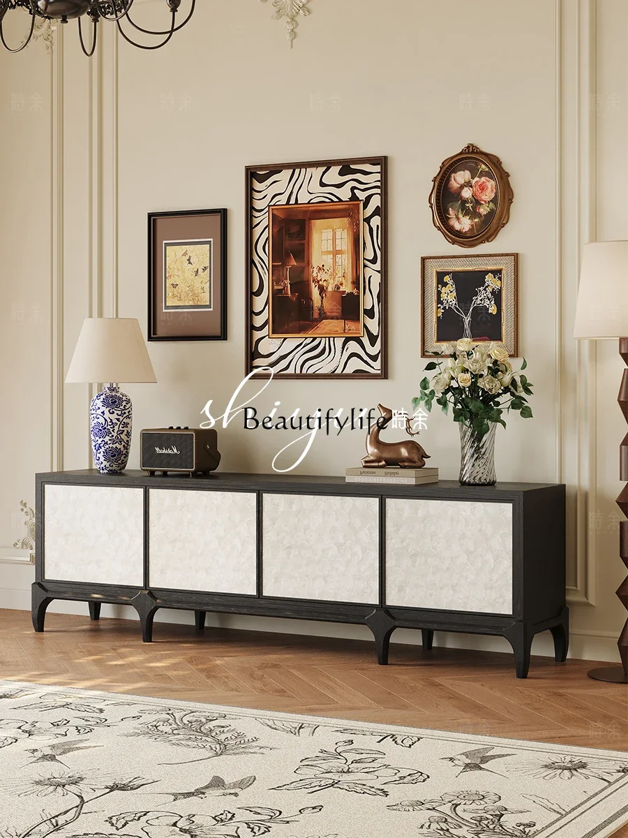

Z.TV cabinet medium antique all solid wood high-end living room
