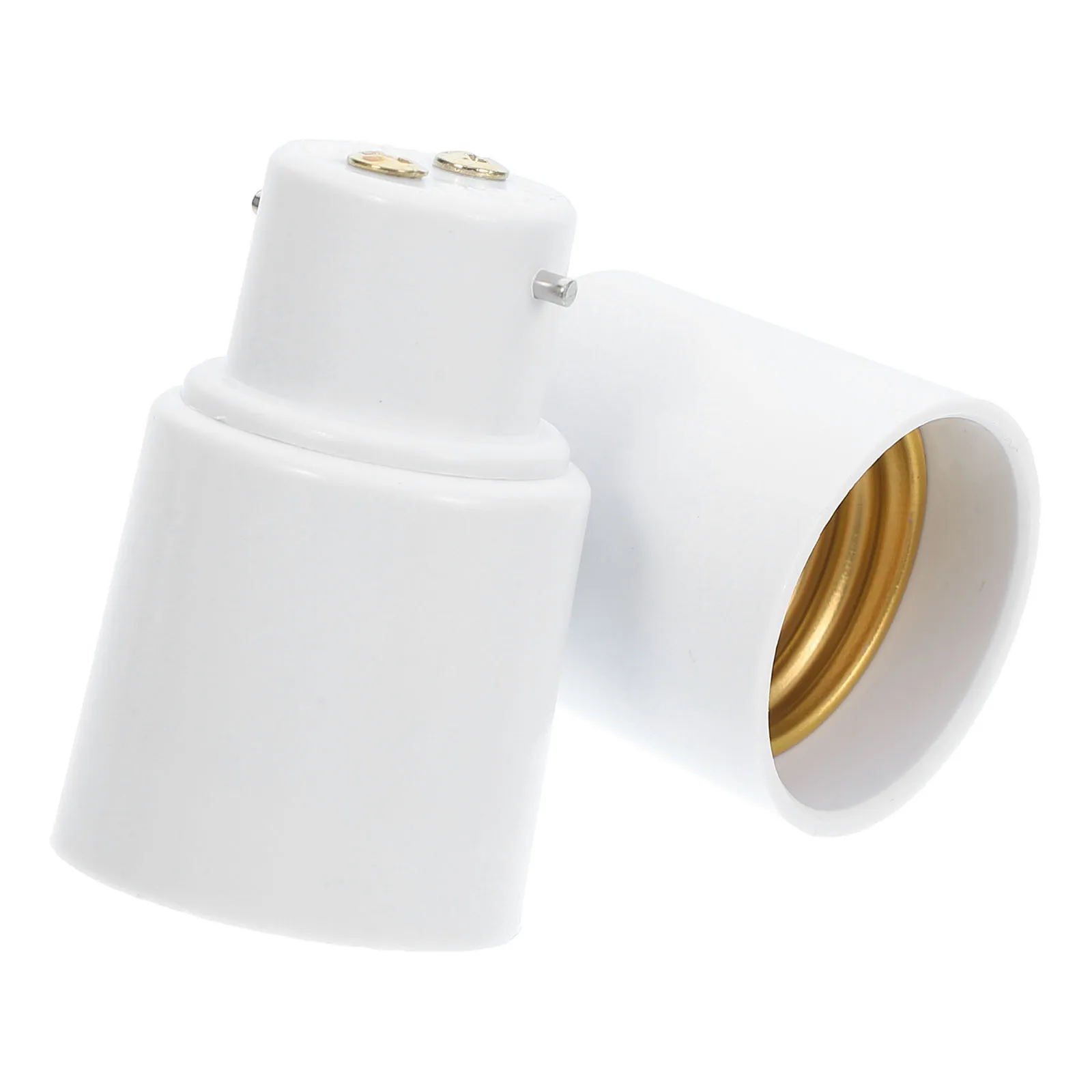 

2Pcs Light Bulb Converter Socket B22 to E27 Adapter Universal 110V-240V Lamp Holder for LED Halogen Lighting