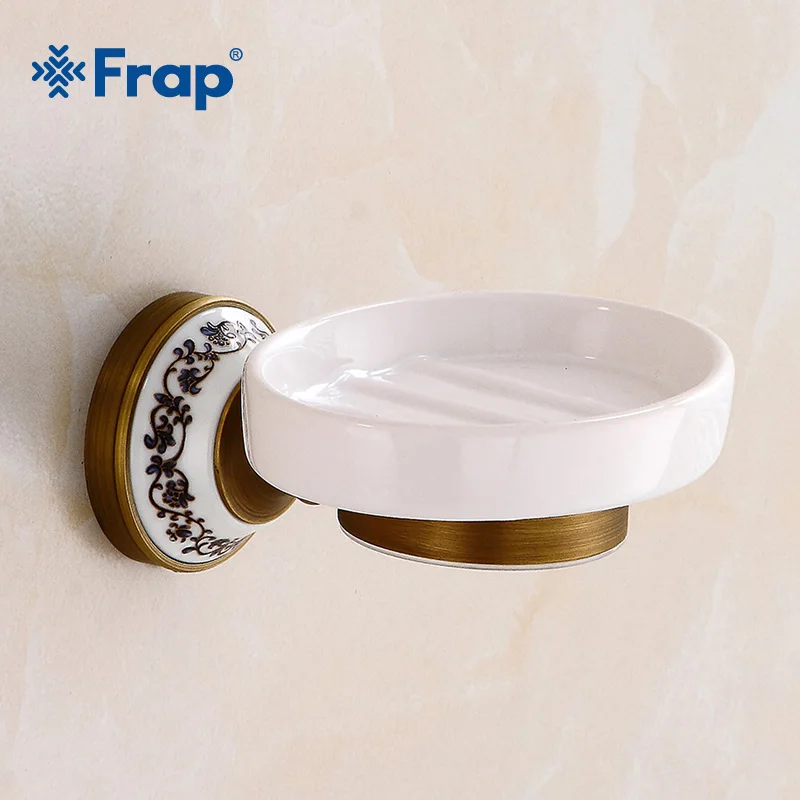Frap White Soap Dish Bathroom Storage Soap Rack Plate Box Container Wall Storage Rack Holder Bathroom Accessories Y18037
