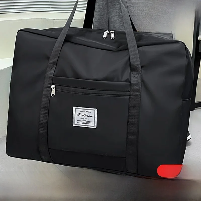 

Large Capacity Travel Bag Women's Handheld Fitness Bag Luggage Bag Waterproof Oxford Cloth Foldable Purse for Short Trips