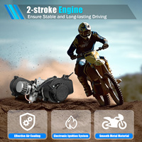 49cc 2-stroke Engine Kit Pull Rope Start Engine Motor Single Cylinder Air-cooling for Pocket Mini Pit Dirt Bike Quad ATV Scooter